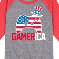 thumbnail image 3 of Instant Message - Gamerica - Toddler & Youth Raglan  T-Shirt, 3 of 7