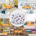 thumbnail image 5 of Foldable Fabric Storage Bin Home Cubes Clothing Organizer Bins Large Collapsible Box Basket for Home Organizer Lavender-colored Butterfly Pattern, 5 of 7