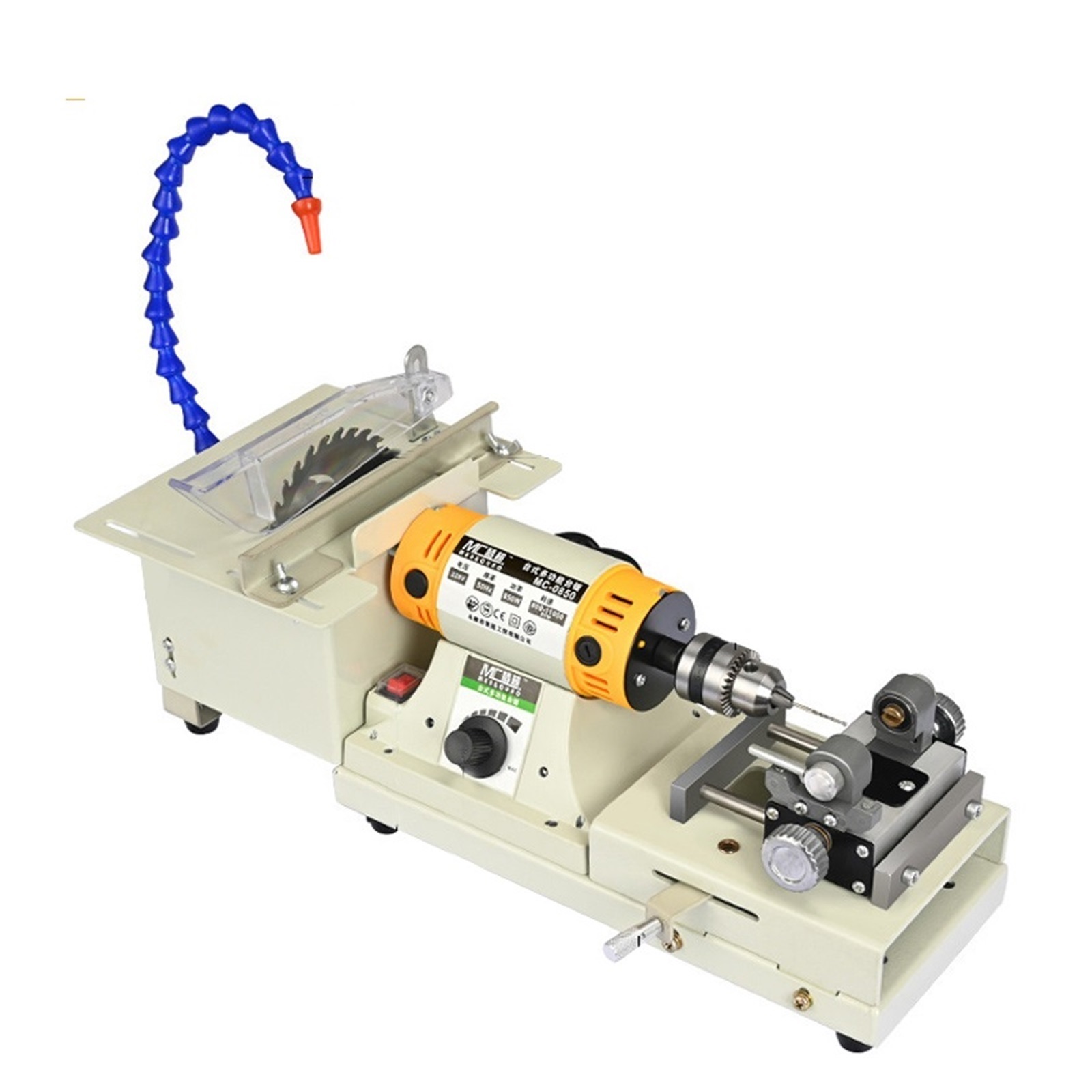850W Jade Polishing Machine 5 IN 1 Mini Table Saw Desktop Polishing Machine DIY Woodworking Jewelry Bench Grinder Polisher
