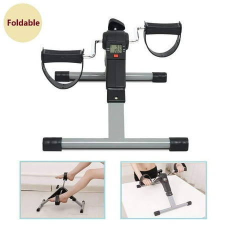 Exercise Peddler for Seniors, Adjustable Resistence, Folding Exercise Peddler Portable Pedal Exerciser with LCD Dispaly, for Leg Arm