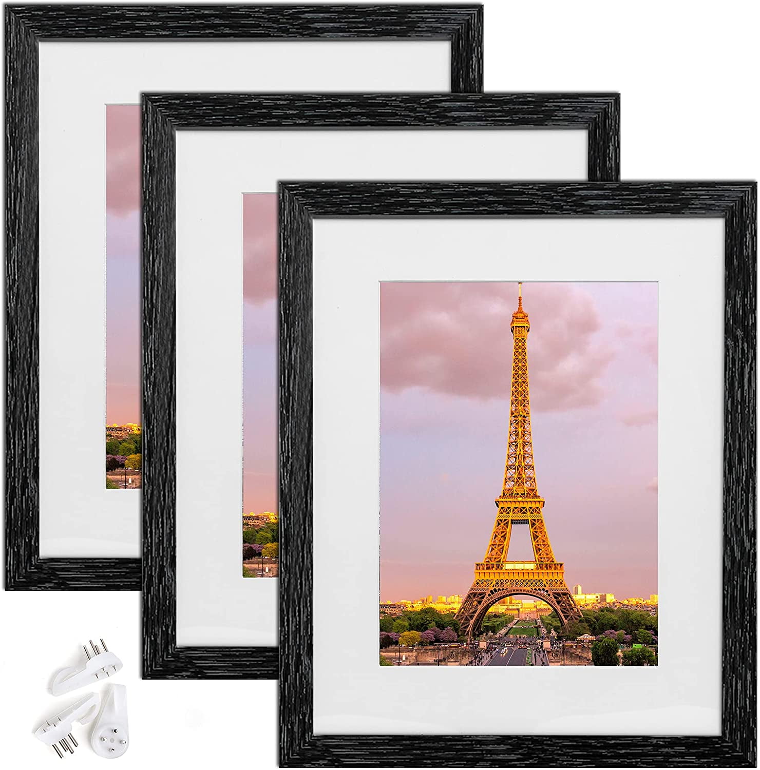 Home Decor Poster,Durable Plastic Glazing Format Picture Frame 11x17 Wall Black 