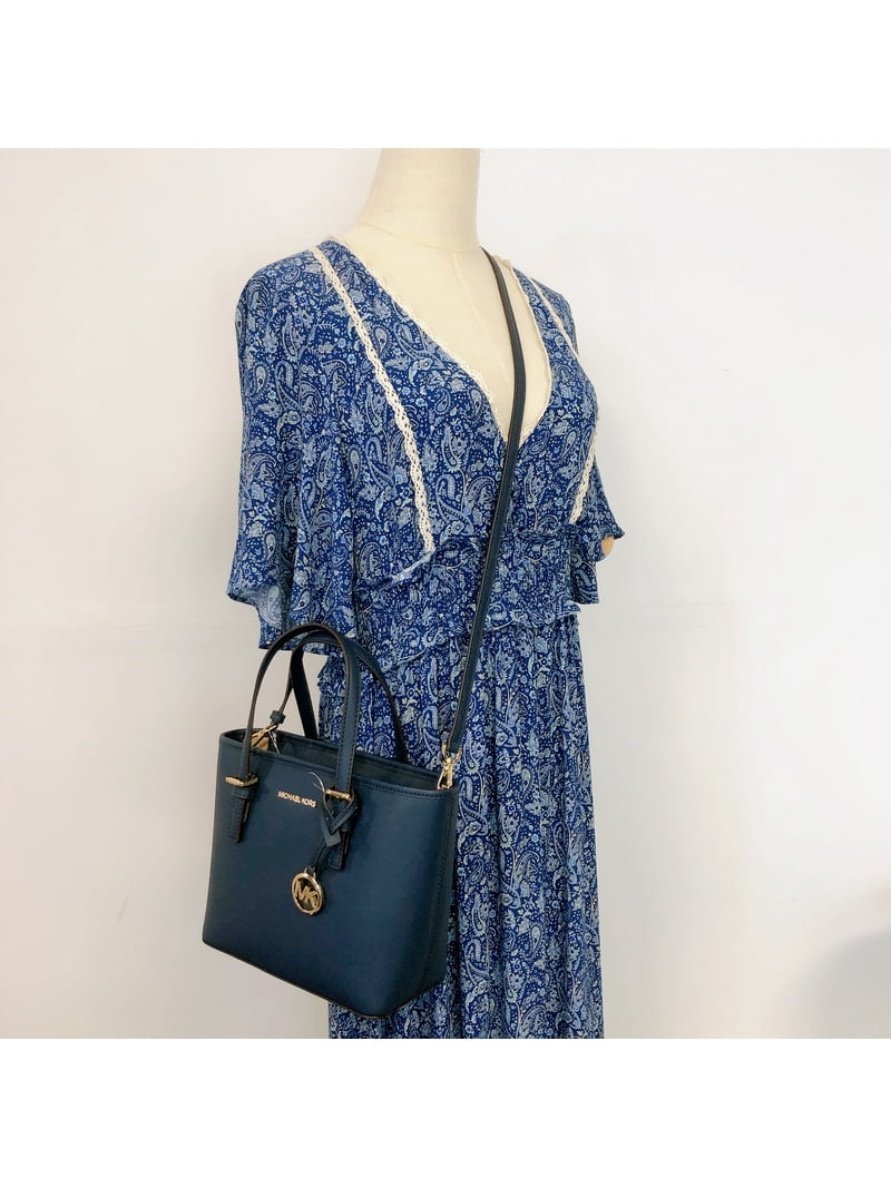 Michael Kors Women's XS Carry All Jet Set Travel Handbag Tote