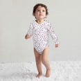thumbnail image 4 of Xecao Rabbit Eating Print Baby unisex-baby Cotton Long-sleeve Bodysuits-3 Months, 4 of 6