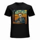thumbnail image 1 of Spooky Skeleton Vincent Van Gogh Vintage Graphic T-shirt Skeletons on the Starry Wheat Field Tee Funny Unisex Top, 1 of 4