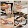 thumbnail image 5 of 2 Pcs Pioneer Flower Floral Print Pattern Kitchen Towels, Funny Microfiber Dish Towel Set, 18" X 26" Tea Towels, 5 of 6