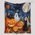 thumbnail image 4 of Halloween Blanket 39.4x27.6in Flannel Throw Halloween Themed for Couch Bedroom Decor by OVFUIZ, 4 of 8