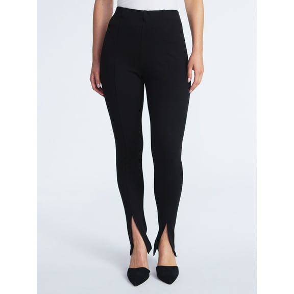 Scoop Women’s and Women’s Plus Pull On Slim Fit Ponte Pants, Sizes XS-4X