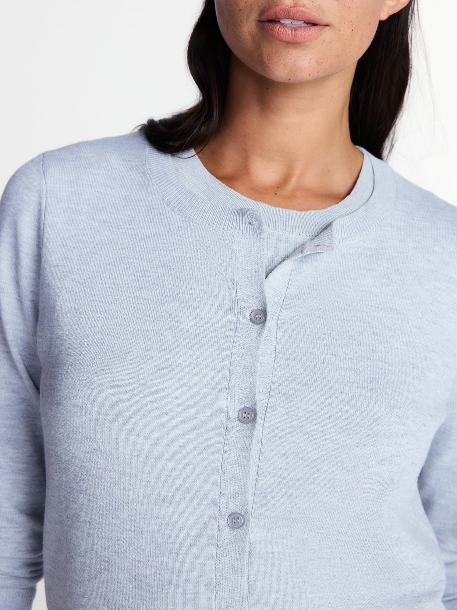 Time And Tru Women's Fine Gauge Cardigan Sweater, Lightweight, Sizes XS-XXXL