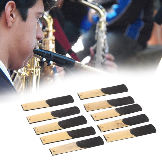 Sax Reed, 10pcs Saxophone Reed Convenient Use with Reed Material for Saxophone Replacement Kit