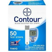 Bayer Contour Blood Glucose Test Strips, 50 Ct