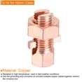 MECCANIXITY Grounding Bolt Connector – Copper Grounding Protection, 34x18mm For Electrical/Mechanical Equipment (4-Pack)