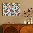thumbnail image 4 of Fenyluxe Flowers Wall Art Canvas Ready To Hang Home Decor 16x12in, 4 of 6
