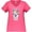 Hot Pink, variant on Inktastic Cute Llama with Flower Women's Plus Size V-Neck T-Shirt