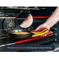 thumbnail image 2 of 3Pcs Silicone Oven Rack Shields - 14" Long Heat Resistant Oven Rack Protectors - Prevents Hand and Arm Burns from Oven Grills - Lab-Tested Food Grade Silicone Oven Rack Protective Cover - Red, 2 of 5