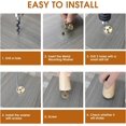 thumbnail image 3 of Juego de patas de muebles de madera de 8 pulgadas de 4 patas de mediados de siglo para muebles Patas de repuesto modernas para sofá, mesa, gabinete, escritorio (madera), 3 of 5