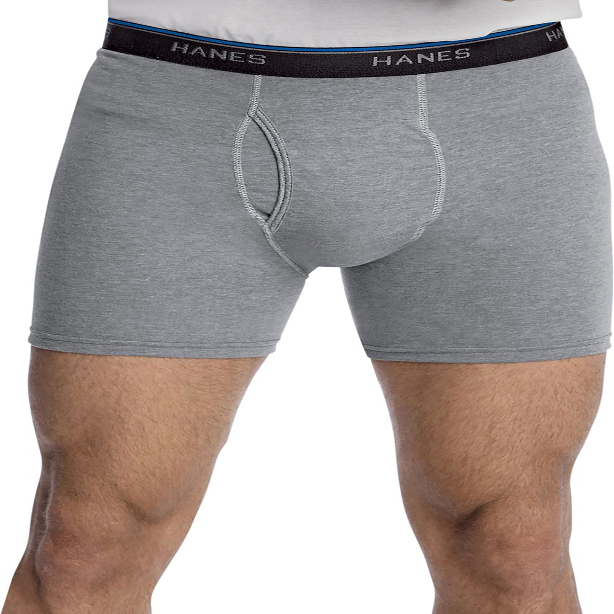 Hanes Men's ComfortBlend Boxer Brief Comfort Waistband 3-Pack, Style ...