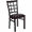 Burgundy Vinyl Seat/Black Metal Frame, variant on Flash Furniture HERCULES Series Black Window Back Metal Restaurant Chair - Walnut Wood Seat