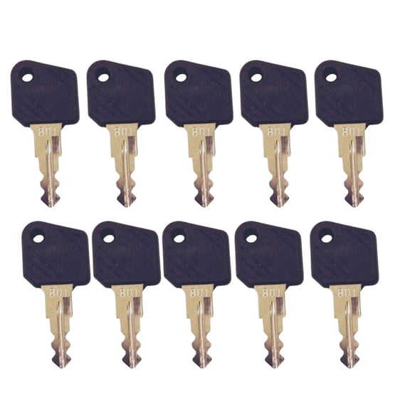 10 Pack 98# 801 JK801 Keys for Linde Forklift High Lift Truck Ignition 0009730419 0009701304