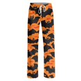 thumbnail image 6 of WTOBBY Women's Seasonal Halloween Print Casual Pants with Drawstring Waist, Comfortable Loose Fit Trousers for Fall Theme Activities,Orange S, 6 of 8