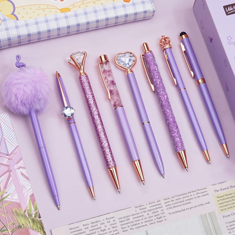 WEMATE Glitter Fancy Pens, 8-Count, 1.0mm photo 6