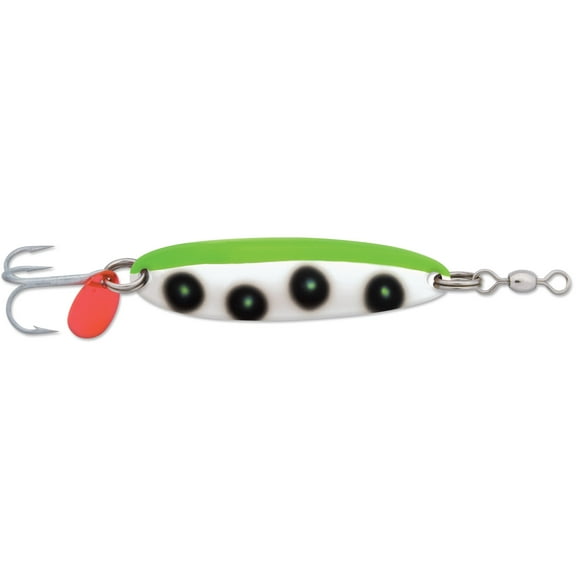 Luhr Jensen 1/2 Krocodile Treble Hook Flo. Green/Chartreuse UV