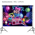 thumbnail image 1 of 90's Theme Party Photography Backdrop Hip Hop Graffiti Background, Durable, Large Size for Party Decorations, Artistic Portrait, 1 of 8