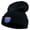Navy, variant on Interstate 405 Embroidered 12 Inch Long Knitted Beanie - Navy OSFM