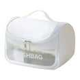 thumbnail image 1 of Hearth & Gear Light Transparent Makeup Bag Sundries Hand Held Cosmetics Daily Necessities Portable Travel Storage Bag Checke Bag Makeup Small Makeup Pouch Clear Makeup Organizer for Vanity Rose Big, 1 of 4