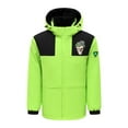 thumbnail image 5 of Feancey Mens Heated Jackets 4 Zones Heating Waterproof Coats with Removable Hood Winter Outdoor Windproof Warm Heated Ski Jackets Green 2XL, 5 of 8