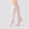 thumbnail image 2 of HJYCHN Sheer Socks Lightweight Breathable Semi Opaque Knee High Stockings Comfortable Stretchable in Wide Calf Design Womens Socks White One Size, 2 of 4