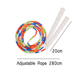 thumbnail image 2 of Soft Beaded SegmentAdjustable Fitness Workout Tangle-Free Skipping Rope for Activities Exercising - colorful white, 2 of 5