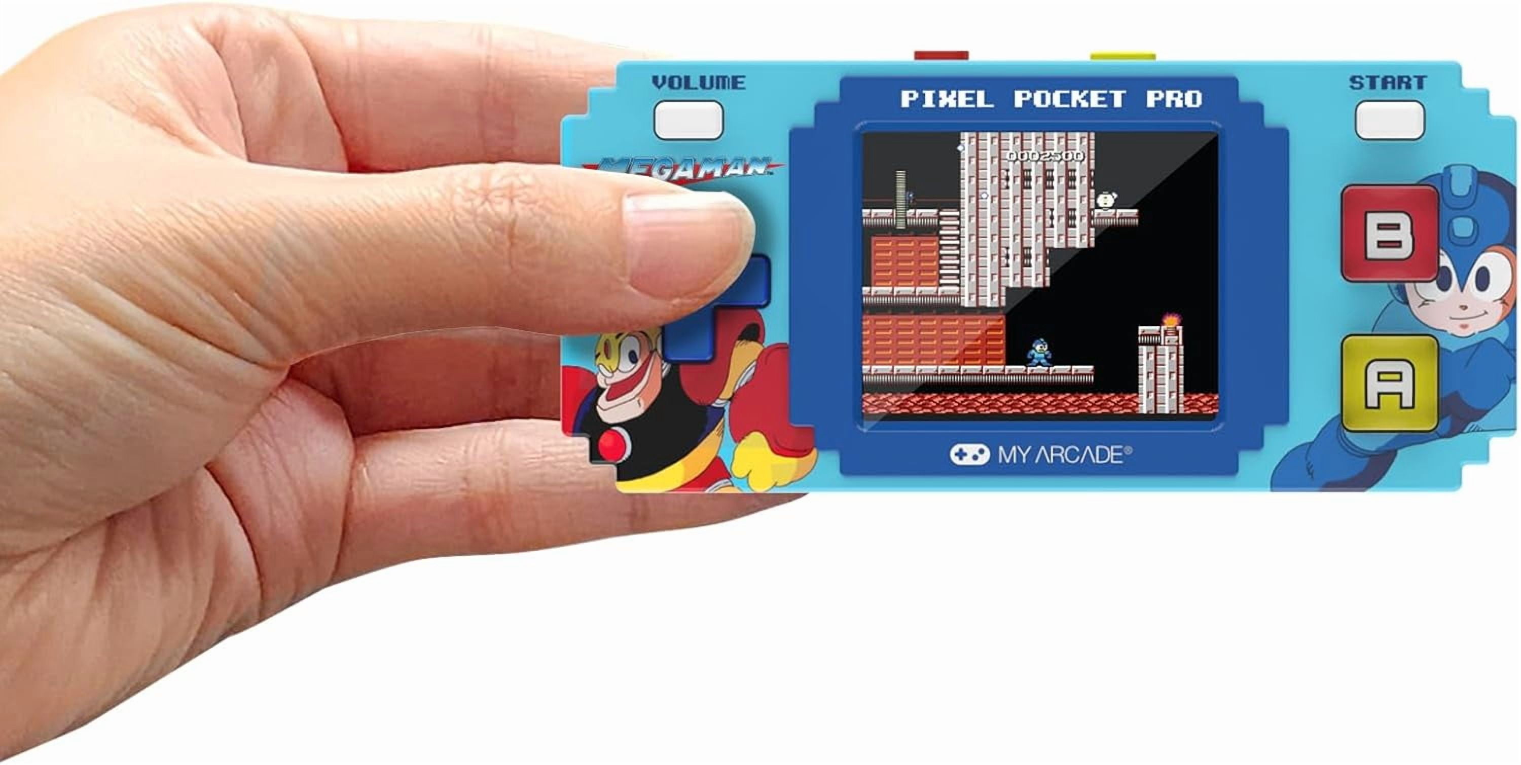 My Arcade Mega Man Pixel Pocket Pro: Officially Licensed Mega Man Video Game, Portable Keychain Arcade