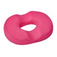 thumbnail image 1 of Inteprter Almohada de donut antideslizante de poliéster para alivio de hemorroides y cojín de asiento cómodo memoria de coxis Decoración del hogar Rosa roja, 1 of 6