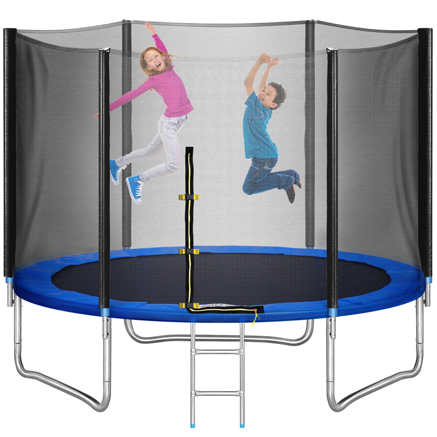 Kids Trampoline W/Safety Enclosure Net Indoor/Outdoor Round Bounce Jumper Heavy Duty Toddler Trampolines with Jumping Mat,Great Gift 5FT-3, from US 