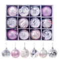 thumbnail image 1 of Adornos para árbol de Navidad, bolas decorativas de 6 cm, bolas colgantes de Navidad, caja de 12 unidades, 1 of 6