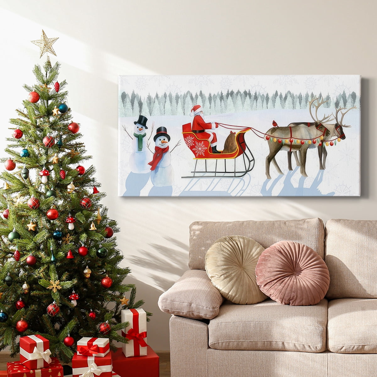 Santa's Snowmen Collection D- Gallery Wrapped Canvas