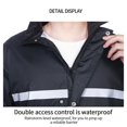 thumbnail image 3 of Cateissary Traje impermeable desmontable para adultos, ropa impermeable elástica, traje de lluvia, prendas de vestir ajustables de doble capa Almacenamiento y organización del hogar XXXL, 3 of 6