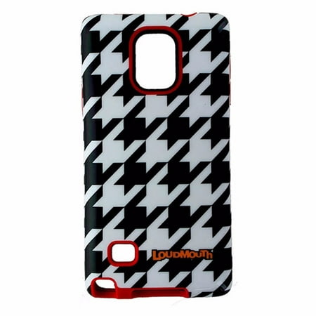 UPC 849108010777 product image for M-Edge LoudMouth Case Cover Samsung Galaxy Note 4 - Black/White/Red Houndstooth | upcitemdb.com