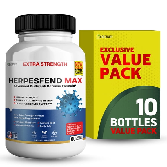 GreenVify Herpesfend Max Advanced Outbreak Defense Formula