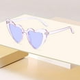 thumbnail image 3 of AJGRHE Heart Sunglasses for Women Fashion Classic Love Eye Protection Sunglasses Vintage Cute Heart Sunglasses Light Yellow, 3 of 4