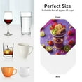 thumbnail image 6 of Kdxio Fruit Parfait Colorful Funny Coasters,4 Pcs Leather Coasters,Housewarming Gifts,Protect Furniture from Water Marks Scratch and Damage, 6 of 6