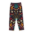 thumbnail image 4 of Kll Womens Colorful Mexican2 Print Pajama Pants Soft Pajama Bottoms For Women Cozy Lounge Pants, 4 of 9