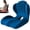 Blue, variant on Ergonomic Memory Foam Seat Cushion, Integrated L-Shaped Support for Office Chair, Car - High Density Back and Hip Support Pad for Tailbone Relief, Non-Slip Orthopedic Chair Pillow (Red)