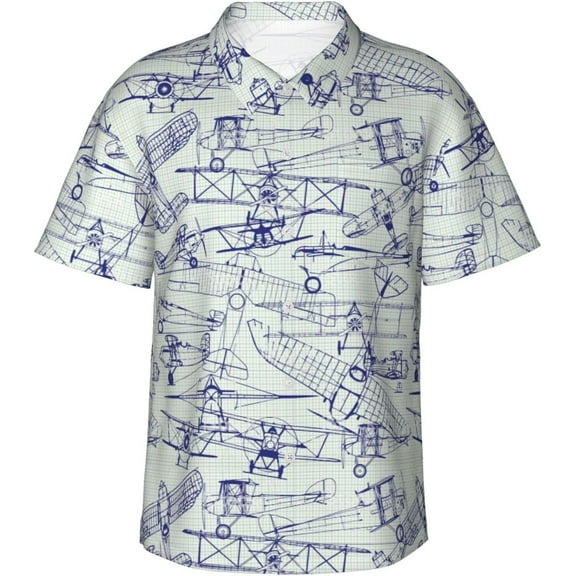 Chemistry Science Mens Hawaiian Shirt Short Sleeve Casual Button Up Tropical Summer Beach Shirt