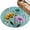 Blue Purple Yellow Teal, variant on 2x3 Ft Entryway Area Rug, Teal Wooden Farmhouse Kitchen Rug Runner Washable Floor Mat, Country Turquoise Floral Daisy Non Slip Indoor Door Mat Throw Carpet for Bathroom Living Room Bedroom