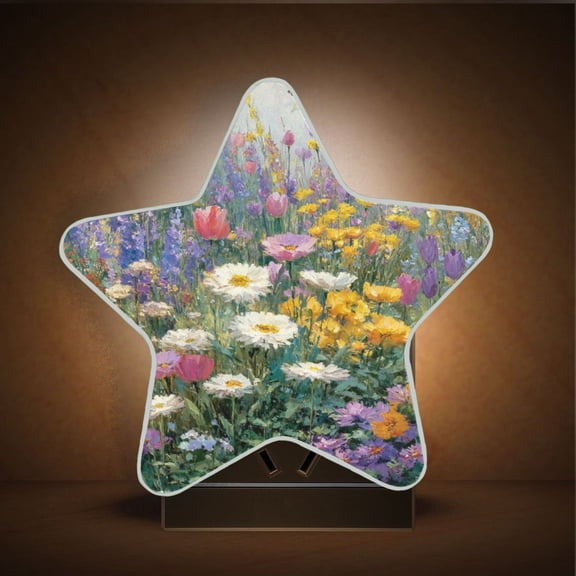 Star Night Light Auto On/Off Plug-in Wall Light with Light Sensor Warm White LED for Home Party Vibrant Garden Filled