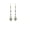 Rose, variant on Pure Elegance Drop & Dangle Earring for Women 14K Rose Gold Over Silver Round & Pear Cut Green Emerald & White Diamond Birthstone