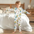thumbnail image 6 of joogoo Parrots Coconut 2 Piece Long Sleeve Tee and Pants Cotton Pajama Set 6Y, 6 of 7