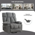 thumbnail image 5 of JONPONY Power Lift Recliner Chair Recliners for Elderly with Heat and Massage Recliner Chair for Living Room with Infinite Position and Side Pocket,USB Charge Port,Grey, 5 of 13
