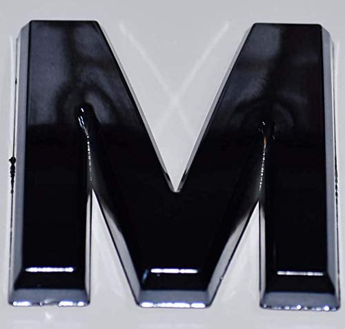 1 PCS - Apartment Number Sign/Mailbox Number Sign, Door Number Sign. Letter M (Black, 3D, Size 2.75 x 1.75, Comes with Double Sided Tape)- The Maple line